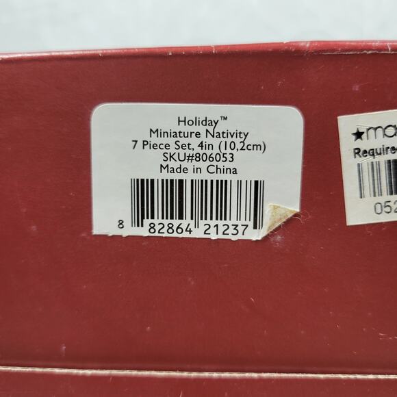 Lenox Christmas Nativity Set Ivory Porcelain 24 kt Gold Trim NEW Dead Stock 7 Pc - Picture 5 of 13